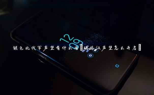 银色北伐军声望有什么用(玛格汉声望怎么开启) 银色北伐军声望有什么用(玛格汉声望怎么开启)
