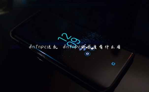 dnfnpc送礼 dnfnpc好感度有什么用