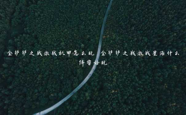 金铲铲之战激战机甲怎么玩 金铲铲之战激战星海什么阵容好玩 金铲铲之战激战机甲怎么玩 金铲铲之战激战星海什么阵容好玩