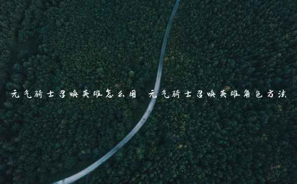 元气骑士召唤英雄怎么用 元气骑士召唤英雄角色方法 元气骑士召唤英雄怎么用 元气骑士召唤英雄角色方法