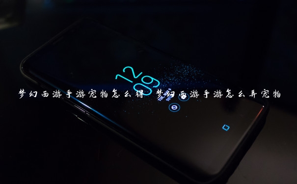 梦幻西游手游宠物怎么得 梦幻西游手游怎么弄宠物 梦幻西游手游宠物怎么得 梦幻西游手游怎么弄宠物