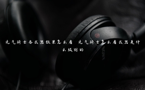 元气骑士各武器效果怎么看 元气骑士怎么看武器是什么级别的 元气骑士各武器效果怎么看 元气骑士怎么看武器是什么级别的