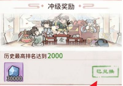 完成的奖励