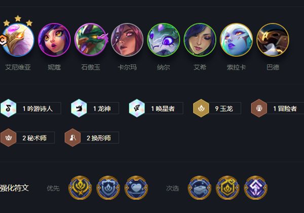 金铲铲之战9玉龙凤凰阵容