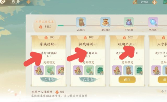 家族玩法副本奖励