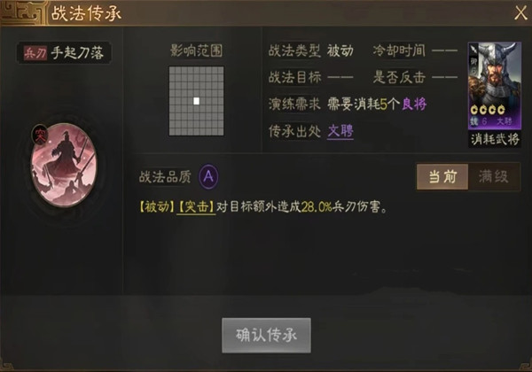 三国志战棋版手起刀落战法