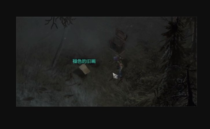 褪色的旧画