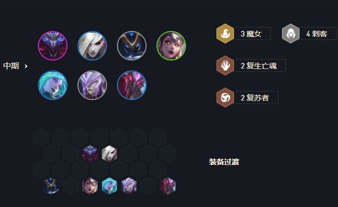 云顶之弈6刺卡特中期过渡
