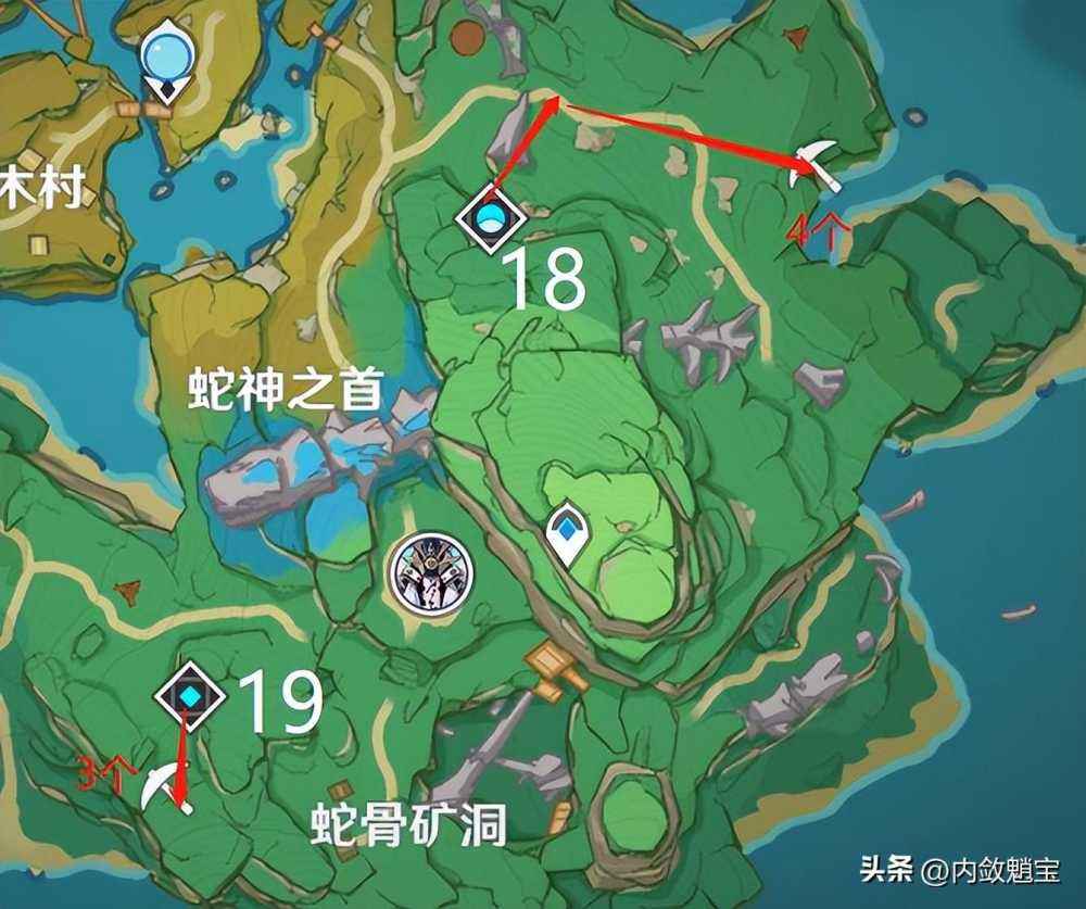 原神白铁矿分布位置图（《原神》白铁矿采集路线攻略）--第13张