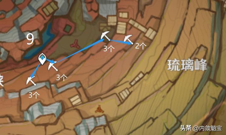 原神白铁矿分布位置图（《原神》白铁矿采集路线攻略）--第6张