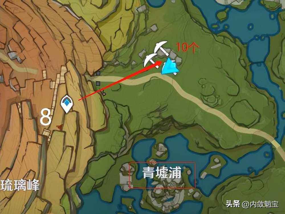 原神白铁矿分布位置图（《原神》白铁矿采集路线攻略）--第5张
