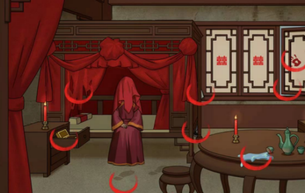 爆梗找茬王诡异婚房怎么过_